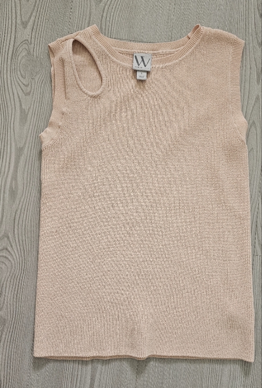 Worthington Blush Pink Knit Sleeveless Top
